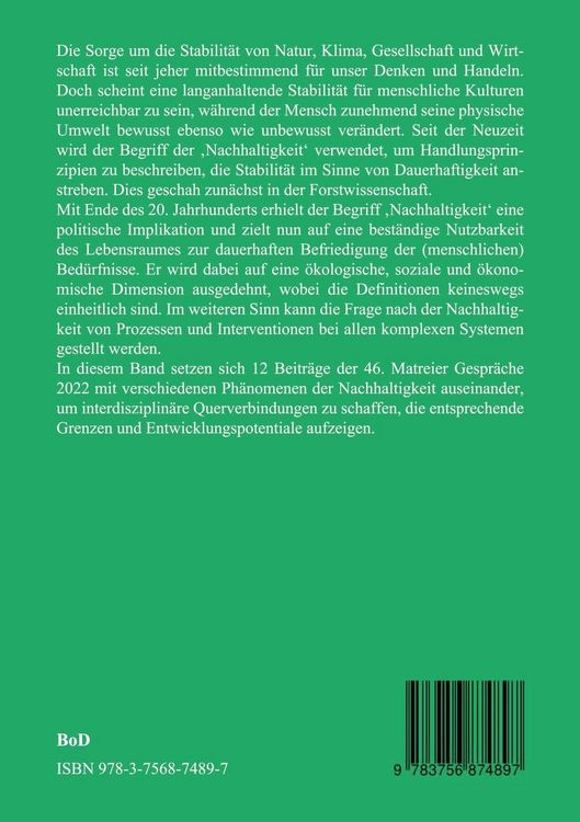 Produktbild: Nachhaltigkeit