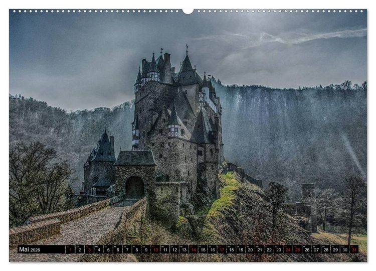 Produktbild: Mosel Impressionen Mystische Burgen und magische Orte (hochwertiger Premium Wandkalender 2026 DIN A2 quer), Kunstdruck in Hochglanz