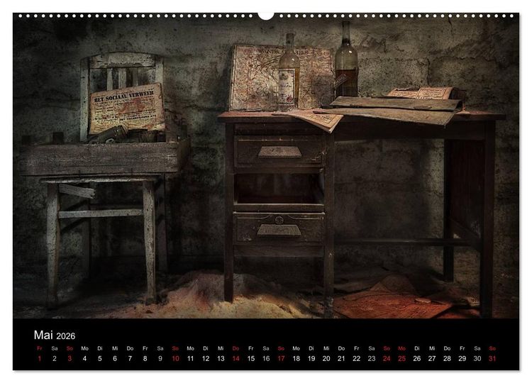 Produktbild: Geheimnisvolle Orte - Lost Places (Wandkalender 2026 DIN A2 quer), CALVENDO Monatskalender