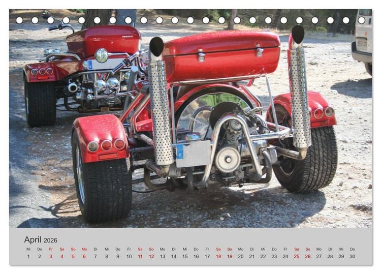 Produktbild: Trikes - Unterwegs auf drei R&auml;dern (Tischkalender 2026 DIN A5 quer), CALVENDO Monatskalender