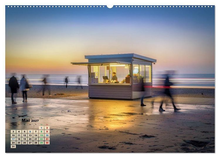 Produktbild: Minimal-Art - am Strand (hochwertiger Premium Wandkalender 2027 DIN A2 quer), Kunstdruck in Hochglanz
