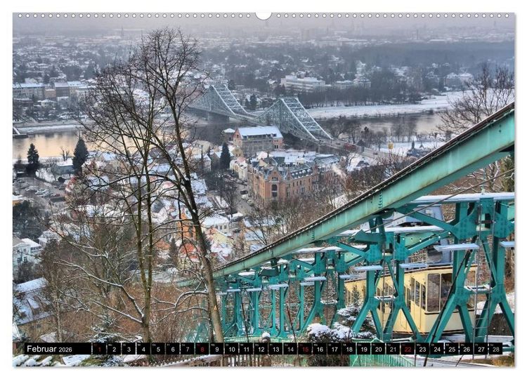 Produktbild: Dresden - Wundersch&ouml;nes Elbflorenz (hochwertiger Premium Wandkalender 2026 DIN A2 quer), Kunstdruck in Hochglanz