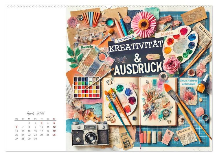 Produktbild: Soulful Days - Dein Selfcare-Kalender (hochwertiger Premium Wandkalender 2026 DIN A2 quer), Kunstdruck in Hochglanz