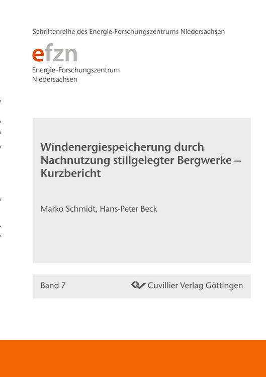 Produktbild: Windenergiespeicherung durch Nachnutzung stillgelegter Bergwerke - Kurzbericht