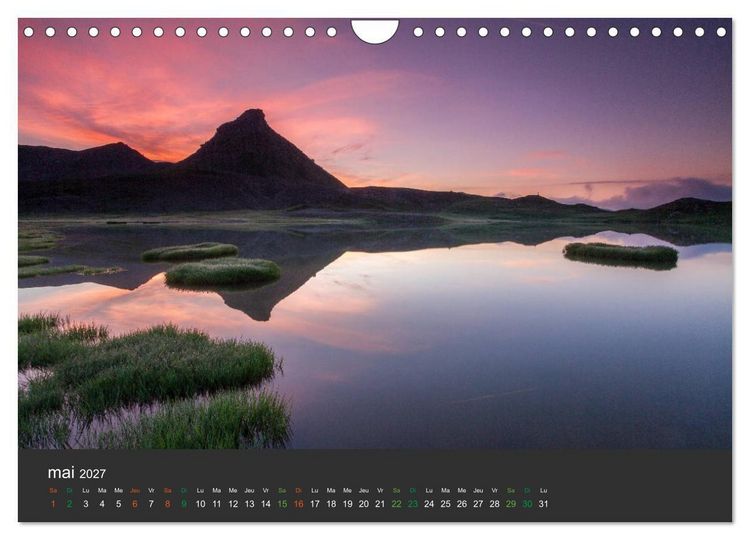 Produktbild: Lacs de montagne. Miroir des cimes (Calendrier mural 2027 DIN A4 vertical), CALVENDO calendrier mensuel