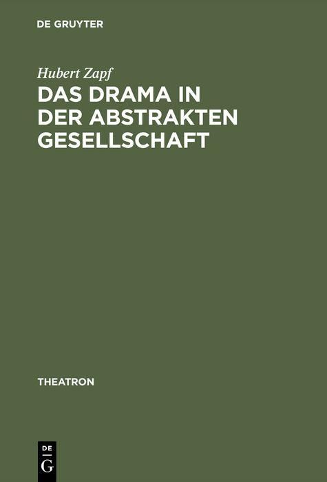 Produktbild: Das Drama in der abstrakten Gesellschaft