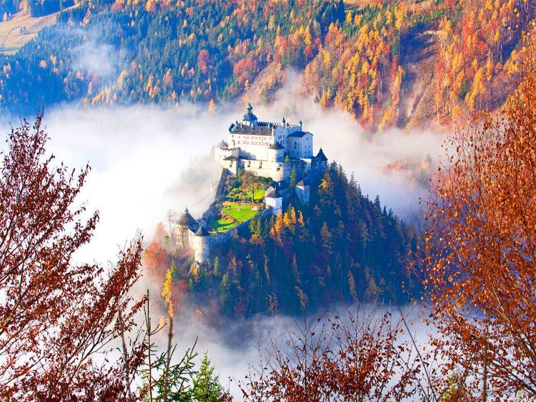 Produktbild: CALVENDO Puzzle Ein Motiv aus dem Kalender Die Festung Hohenwerfen | 1000 Teile Lege-Gr&ouml;&szlig;e 64x48cm Foto-Puzzle f&uuml;r gl&uuml;ckliche Stunden