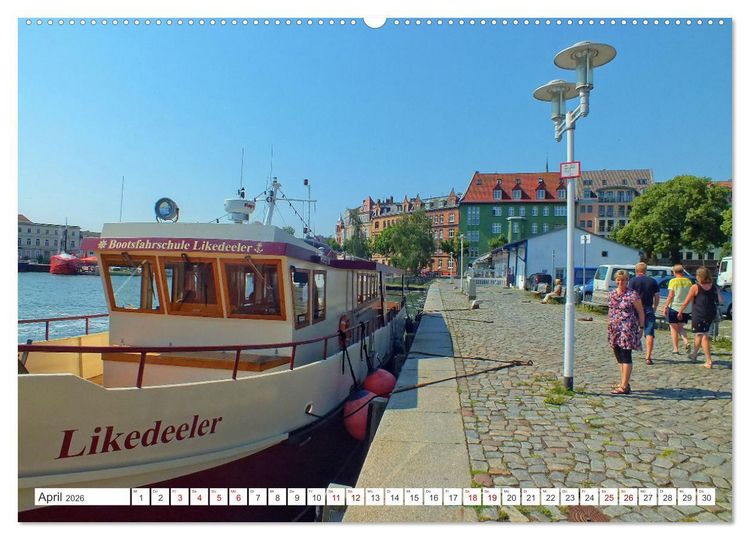 Produktbild: Hansestadt Stralsund - Ein Sommertag an der Ostseek&uuml;ste Vorpommerns (Wandkalender 2026 DIN A2 quer), CALVENDO Monatskalender