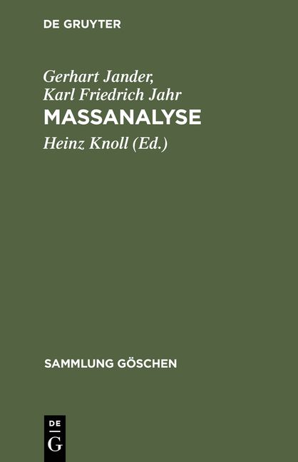 Produktbild: Massanalyse