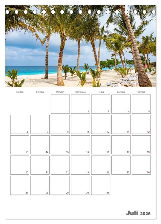Produktbild: Sansibar - Traumreiseziel (Tischkalender 2026 DIN A5 hoch), CALVENDO Monatskalender