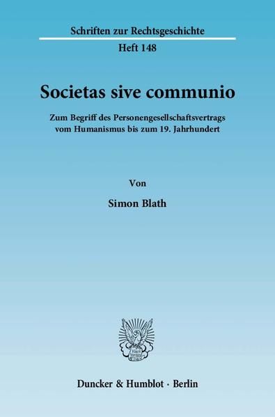 Produktbild: Societas sive communio.