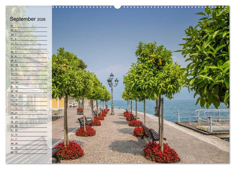 Produktbild: GARDASEE Idyllische Orte (hochwertiger Premium Wandkalender 2026 DIN A2 quer), Kunstdruck in Hochglanz