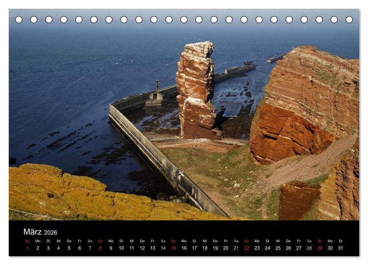 Produktbild: Helgoland (Tischkalender 2026 DIN A5 quer), CALVENDO Monatskalender