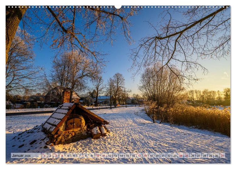 Produktbild: B&ouml;rnicke - Historisches Angerdorf im Barnim (hochwertiger Premium Wandkalender 2026 DIN A2 quer), Kunstdruck in Hochglanz