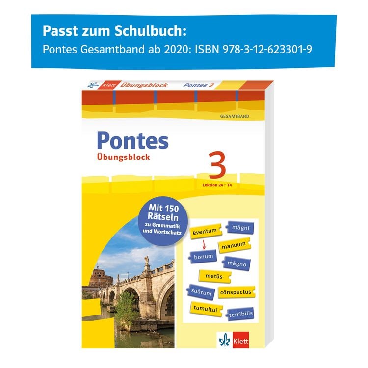 Produktbild: Pontes 3. Gesamtband (ab 2020) - &Uuml;bungsblock zum Schulbuch, 3. Lernjahr