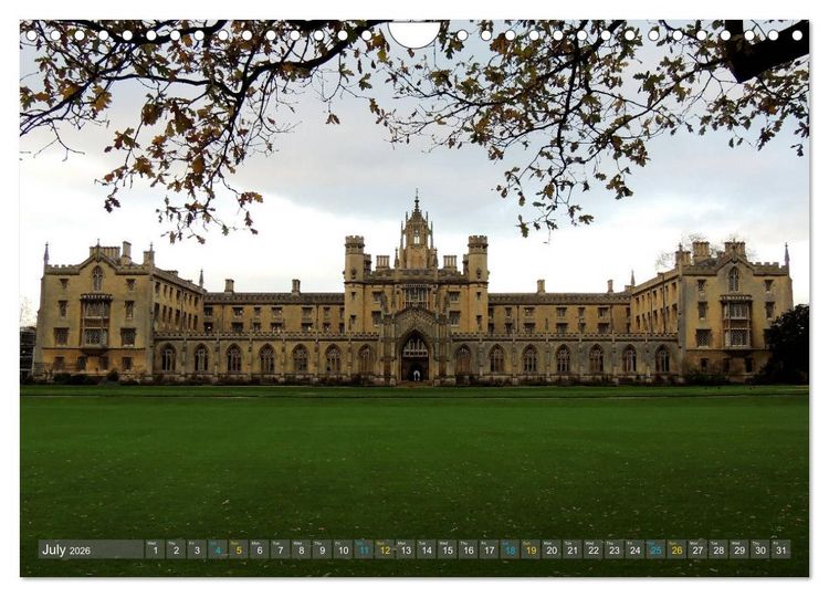 Produktbild: The historic Cambridge (Wall Calendar 2026 DIN A4 landscape), CALVENDO 12 Month Wall Calendar