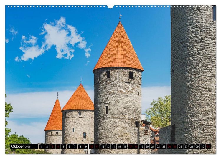 Produktbild: Ein Wochenende in Tallinn (hochwertiger Premium Wandkalender 2026 DIN A2 quer), Kunstdruck in Hochglanz