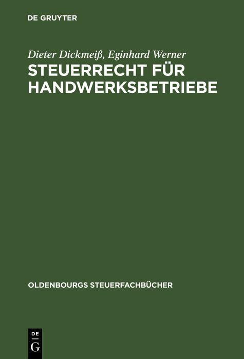 Produktbild: Steuerrecht f&uuml;r Handwerksbetriebe