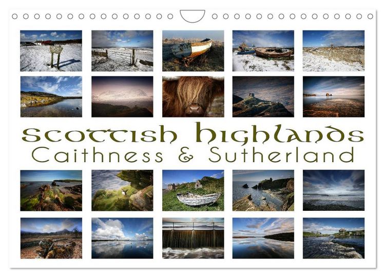 Produktbild: Scottish Highlands - Caithness & Sutherland / UK-Version (Wall Calendar 2026 DIN A4 landscape), CALVENDO 12 Month Wall Calendar