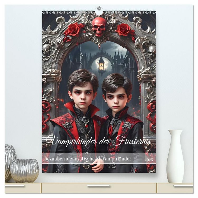 Produktbild: Vampirkinder der Finsternis (hochwertiger Premium Wandkalender 2026 DIN A2 hoch), Kunstdruck in Hochglanz