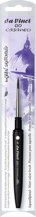 Produktbild: da Vinci Pinsel GO CASANEO Reise-Aquarellpinsel, rund, Pinsel, Gr&ouml;&szlig;e 4