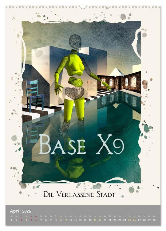 Produktbild: UTOPIA - versunken in Raum und Zeit (hochwertiger Premium Wandkalender 2026 DIN A2 hoch), Kunstdruck in Hochglanz