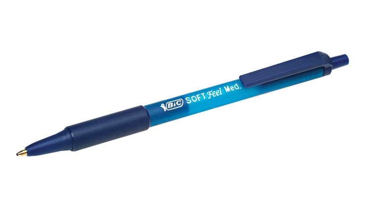 Produktbild: BIC Kugelschreiber Soft Feel 0.4mm blau, 3er Set