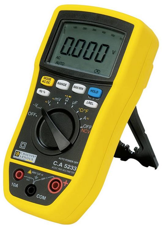 Produktbild: Chauvin Arnoux C.A 5233 Hand-Multimeter digital CAT IV 600 V, CAT III 600 V Anzeige (Counts): 6000