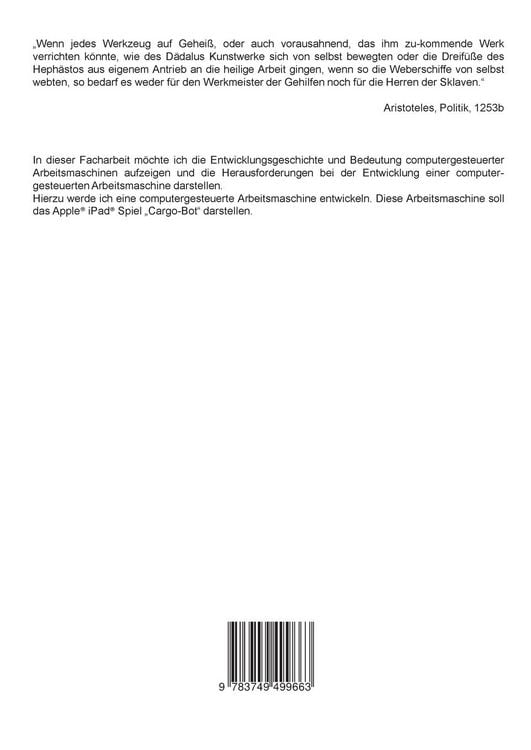 Produktbild: Die Entwicklungsgeschichte computergesteuerter Arbeitsmaschinen