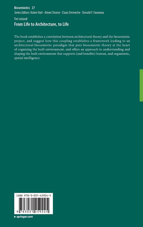 Produktbild: From Life to Architecture, to Life