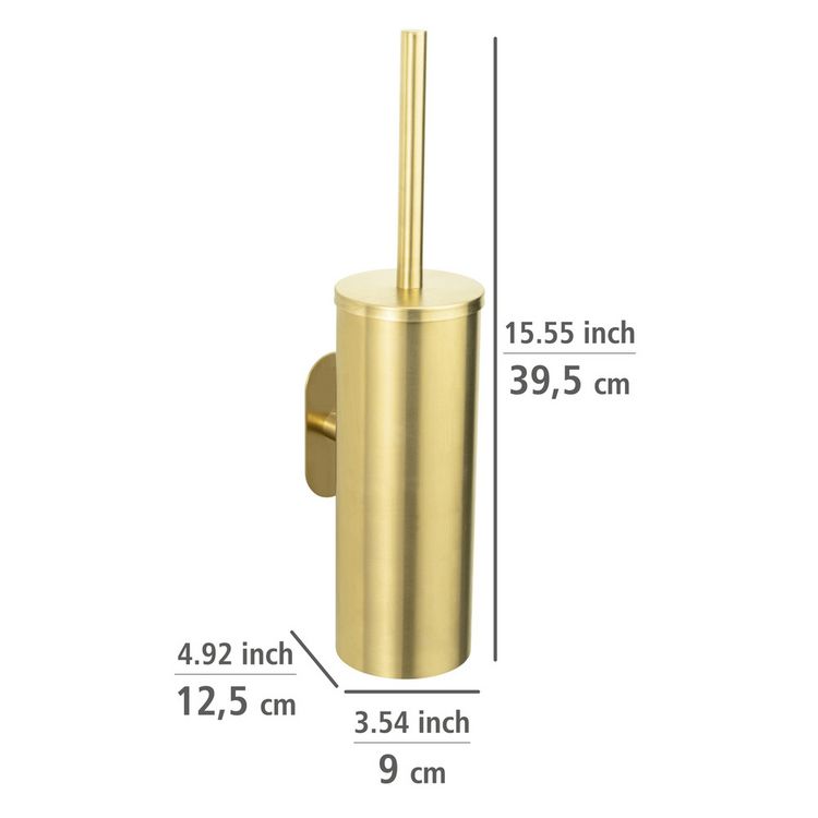 Produktbild: Turbo-Loc&reg; WC-Garnitur Mod. Orea Gold Matt geschlossen, Befestigen ohne bohren