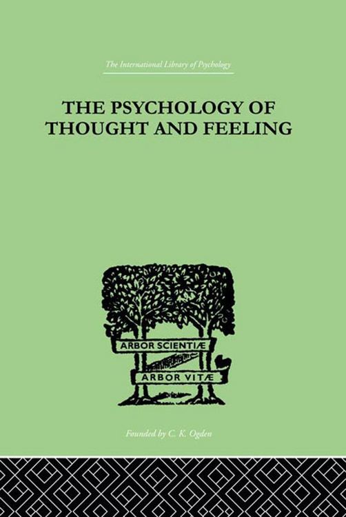 Produktbild: The Psychology Of Thought And Feeling