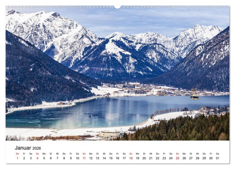 Produktbild: Traumhafter Achensee - eine kalendarische Reise (hochwertiger Premium Wandkalender 2026 DIN A2 quer), Kunstdruck in Hochglanz