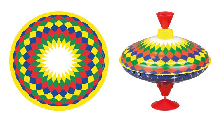 Produktbild: LENA Brummkreisel mit Standfu&szlig; multicolor 19cm