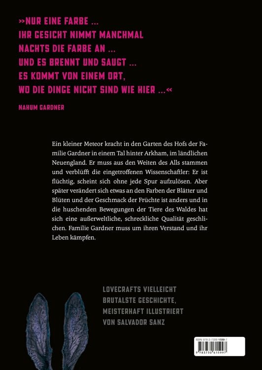 Produktbild: Die Farbe aus dem All. Illustriert von Salvador Sanz