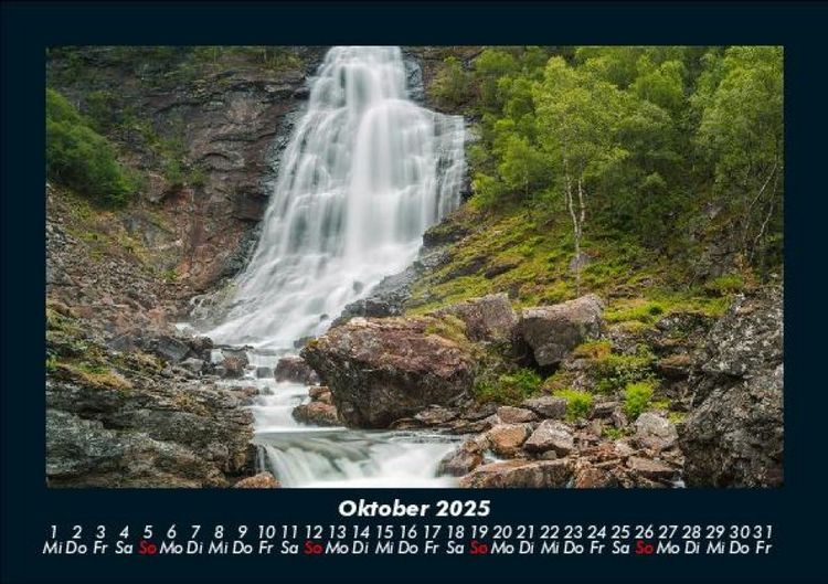 Produktbild: Wasserf&auml;lle 2025 Fotokalender DIN A5