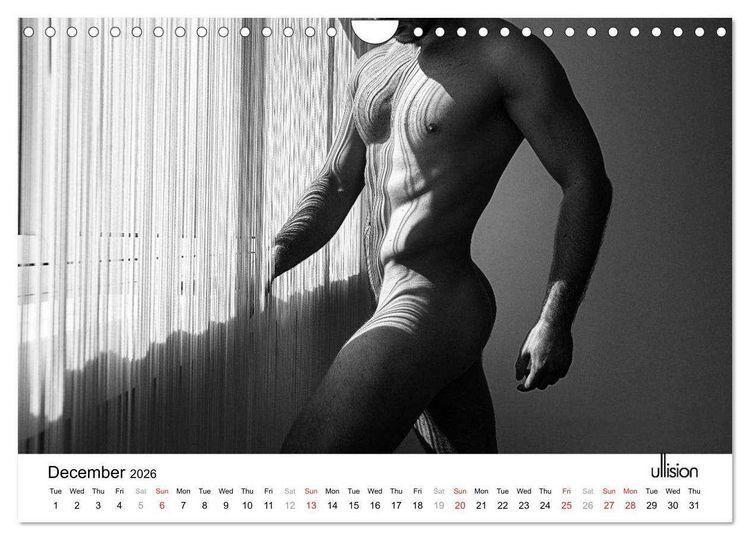 Produktbild: Male Nude Art (Wall Calendar 2026 DIN A4 landscape), CALVENDO 12 Month Wall Calendar