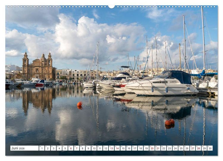 Produktbild: Malta - Gozo und Comino (Wandkalender 2026 DIN A2 quer), CALVENDO Monatskalender