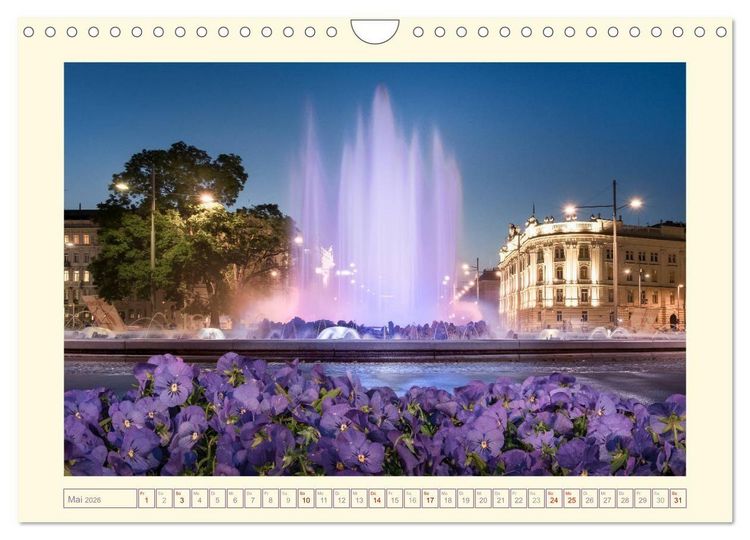 Produktbild: An der sch&ouml;nen blauen Donau - Ein Spaziergang in Wien (Wandkalender 2026 DIN A4 quer), CALVENDO Monatskalender