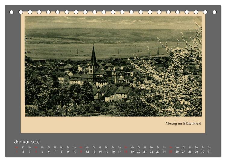 Produktbild: Saarland - vunn domols (frieher), Landkreis Merzig-Wadern (Tischkalender 2026 DIN A5 quer), CALVENDO Monatskalender