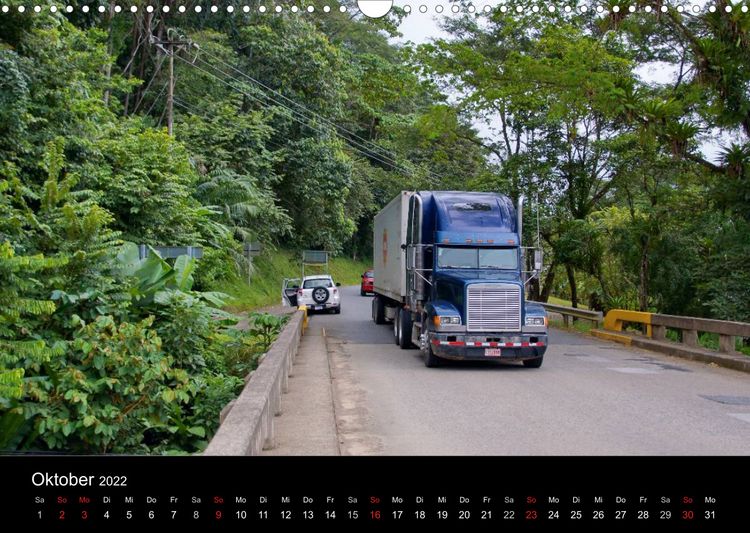 Produktbild: Trucks zwischen Panama und Costa Rica. (Wandkalender 2022 DIN A3 quer)