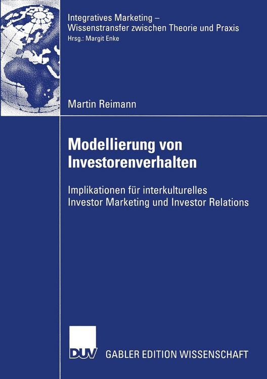 Produktbild: Modellierung von Investorenverhalten