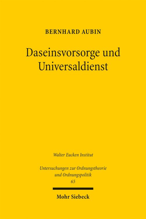 Produktbild: Daseinsvorsorge und Universaldienst