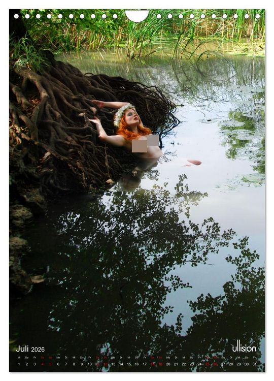 Produktbild: Akt im Wasser - sinnliche Nymphen (Wandkalender 2026 DIN A4 hoch), CALVENDO Monatskalender
