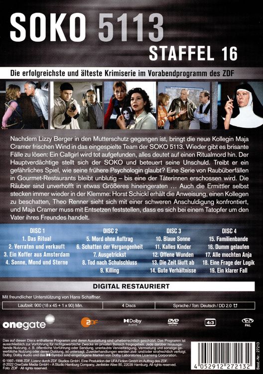 Produktbild: Soko 5113 - Staffel 16 [4 DVDs]