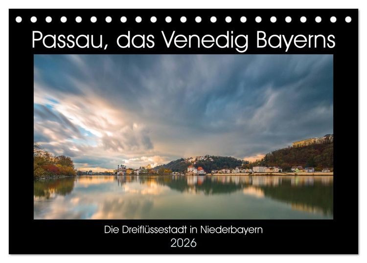 Produktbild: Passau, das Venedig Bayerns (Tischkalender 2026 DIN A5 quer), CALVENDO Monatskalender