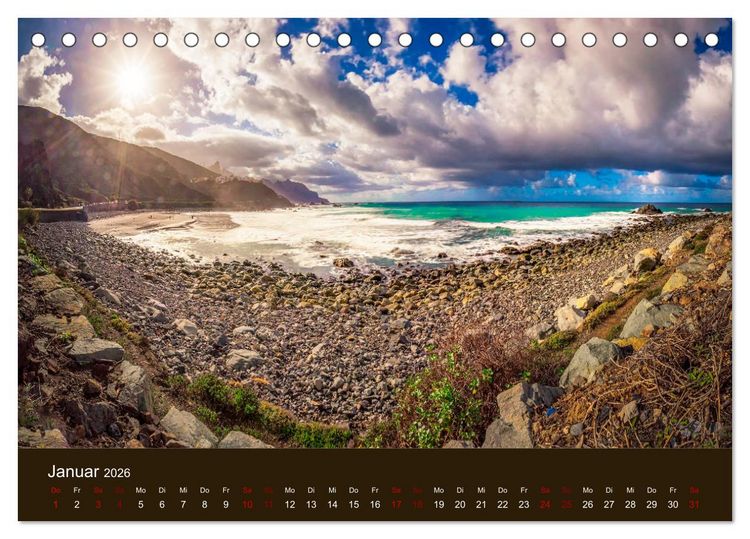 Produktbild: Bezauberndes Teneriffa (Tischkalender 2026 DIN A5 quer), CALVENDO Monatskalender