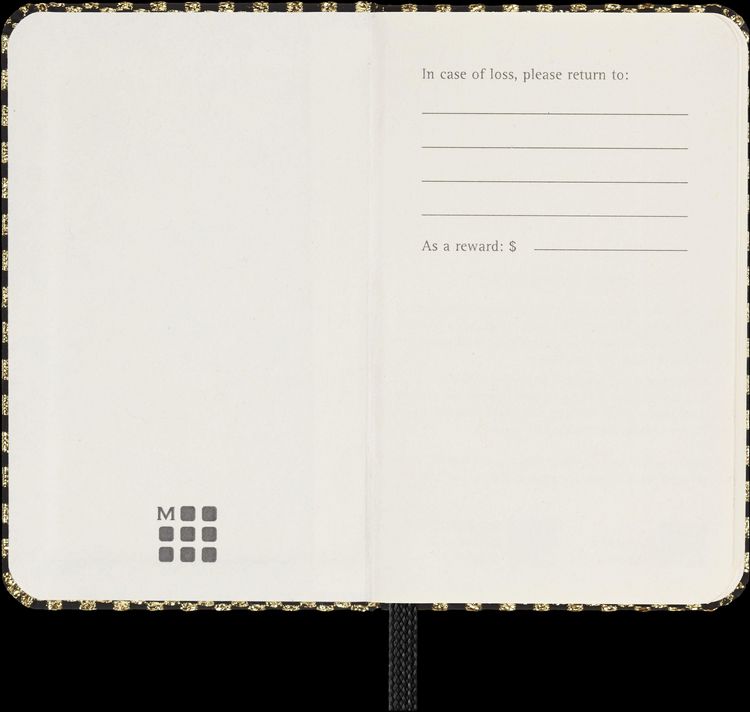 Produktbild: Moleskine Shine Notizbuch, XS, Blanko, gold