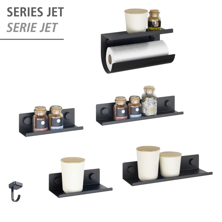 Produktbild: Rollenhalter Mod. Jet, aus pulverbeschichtetem Metall