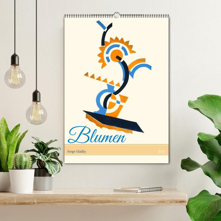 Produktbild: Serge Gladky - Blumen (Wandkalender 2026 DIN A2 hoch), CALVENDO Monatskalender